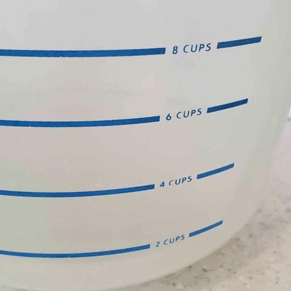 Vintage Pyrex Corning M-640 8 Cup Glass Measuring Cup Large Batter Bowl Microwav - Picture 3 of 7